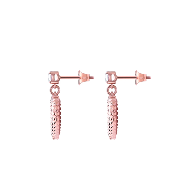 Philipp Plein Ohrhänger Ohrringe Plein Rocked Heart rosa(Image 2)