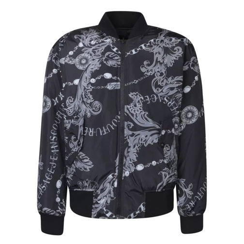 Versace Jeans Couture All-Over Baroque Print Black Jacket Black 