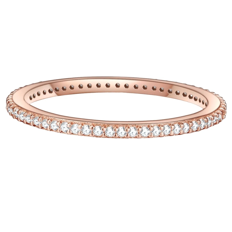 Glanzstücke München Ring Sterling Silber Ring Zirkonia rosegold