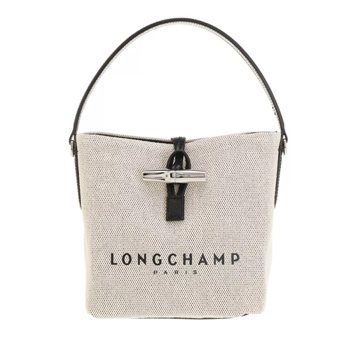 Longchamp Essential Toile Ecru Bucket Bag