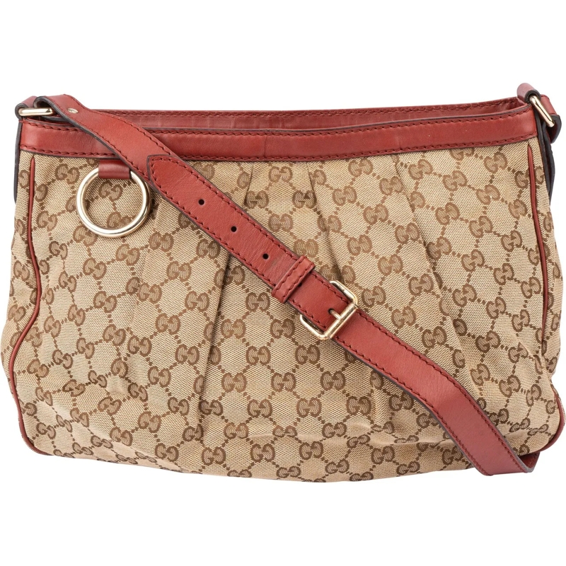 Gucci Fourre-tout Gucci GG Monogram Sukey Crossbody Bag braun