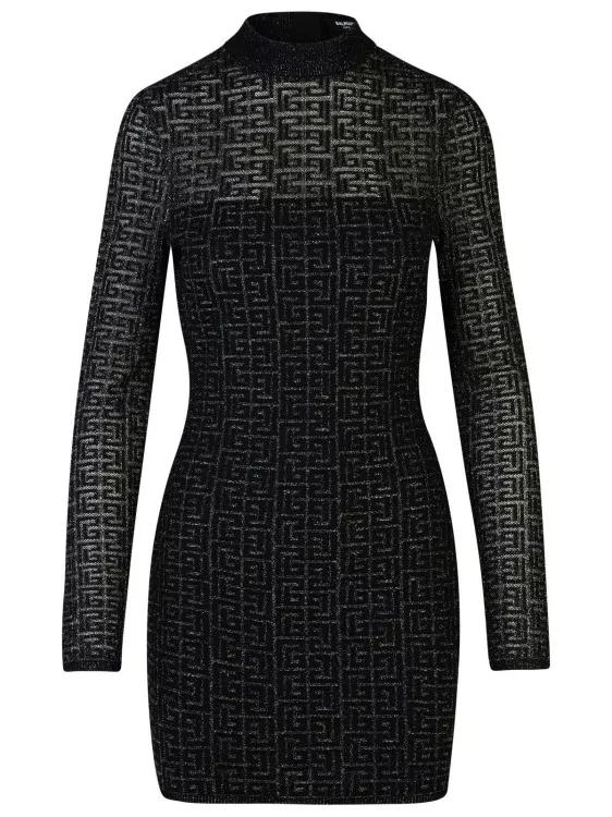 Balmain - Black Viscose Dress - Größe 38 - black