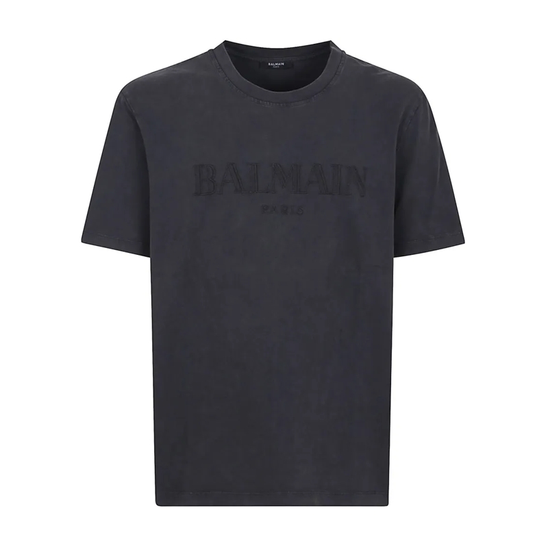 Balmain T-shirt Vintage Black Cotton T-Shirt Black