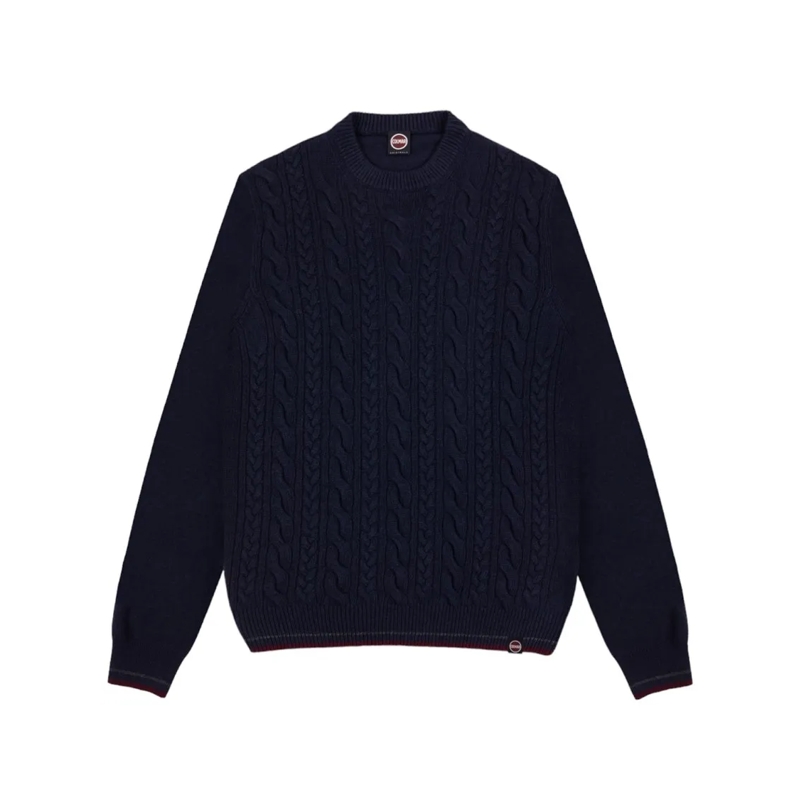 Colmar Originals Pullover Soft Yarn-Dyed Wool And Cashmere Blend Sweater Black