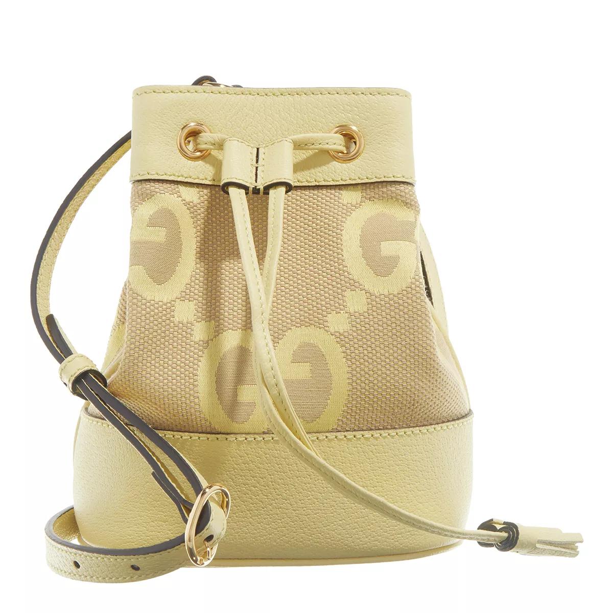 Gucci Ophidia Jumbo GG Mini Bucket Bag Camel/Banana