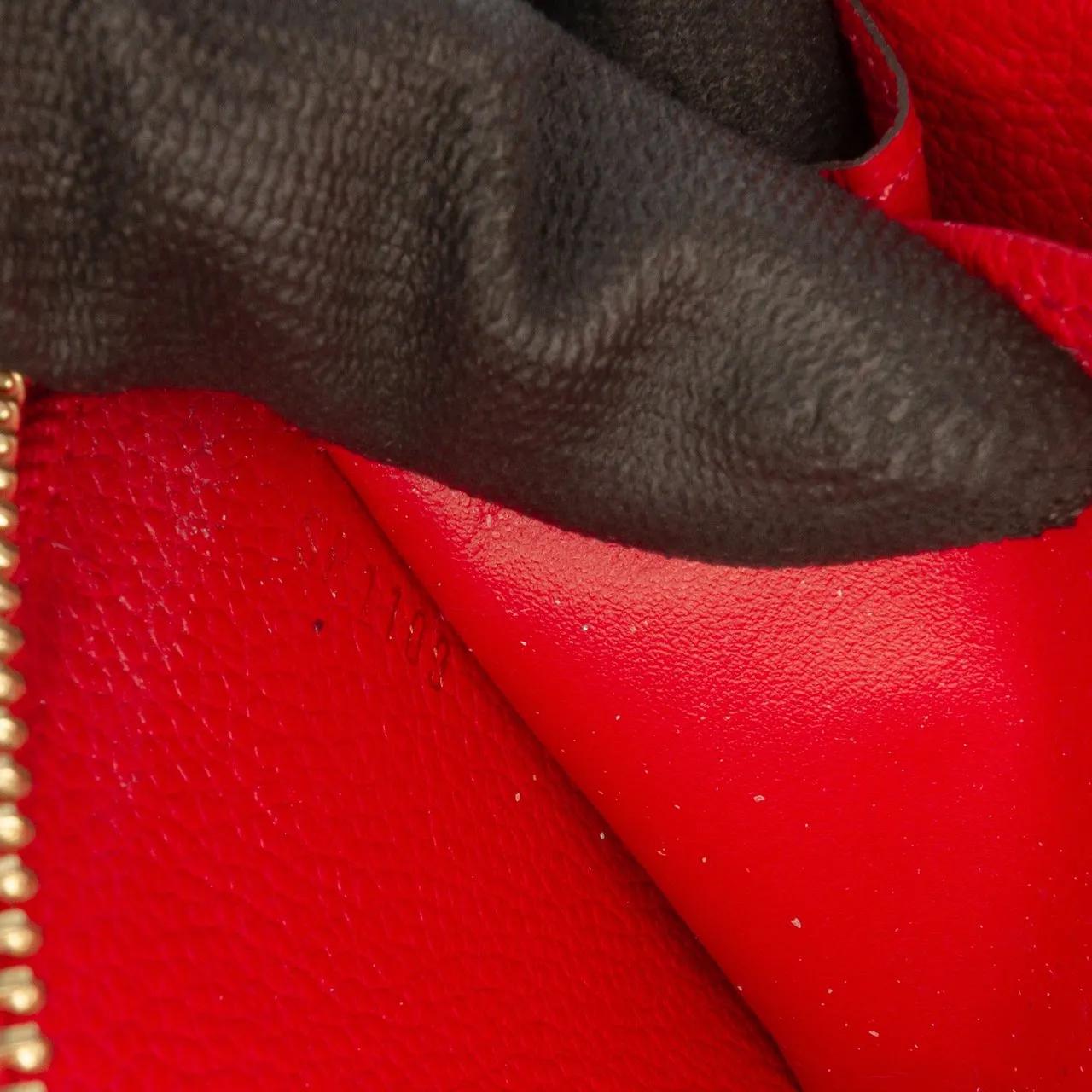 Thumbnail - Louis Vuitton Portemonnaie - Monogram Empreinte Zippy Long Wallet - Gr. unisize - in Rot - für Damen