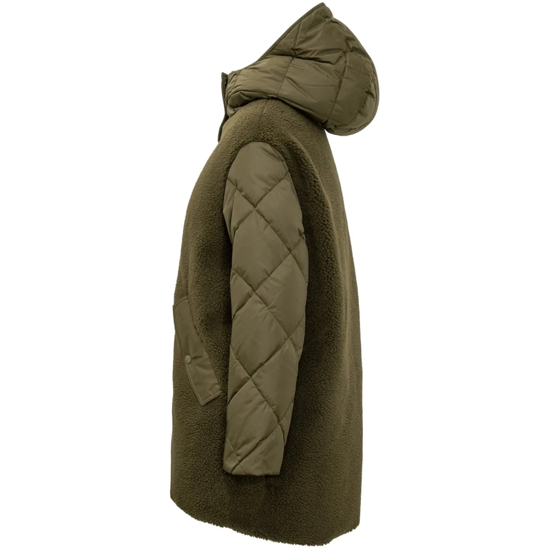 Herno Parka Herno Parka Verde con Dettagli in Shearling grün(Image 3)