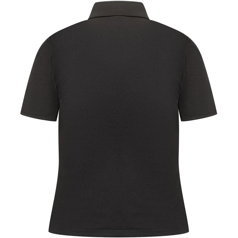 Courrèges T-shirt T-shirt nera Courreges con zip schwarz(Image 2)