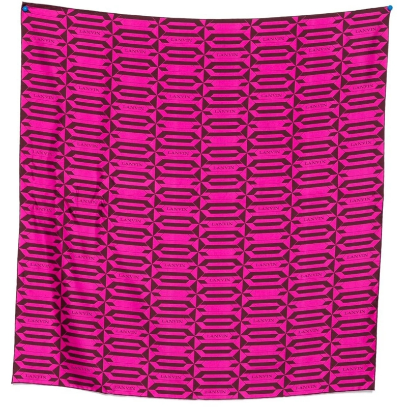Lanvin Wollschal Scarfs Fuchia Bordeaux rose
