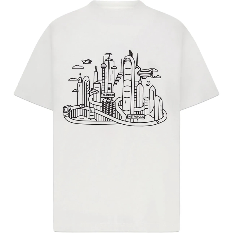 Flâneur T-shirt Metropolis T-Shirt | White weiß