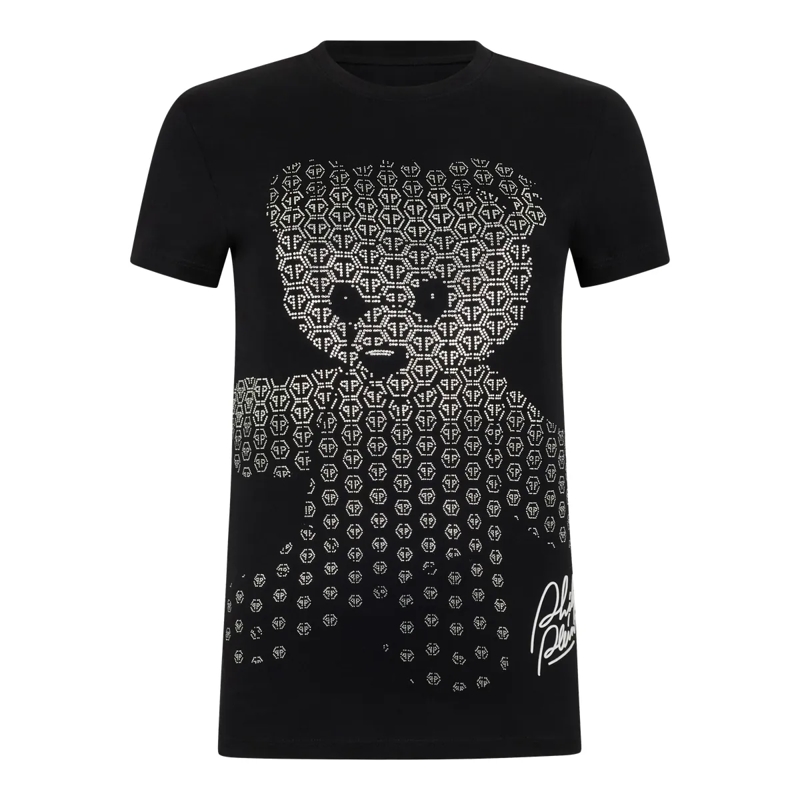 Philipp Plein T-Shirt T-Shirt Sexy Pure Fit Teddy Teddy Bear schwarz