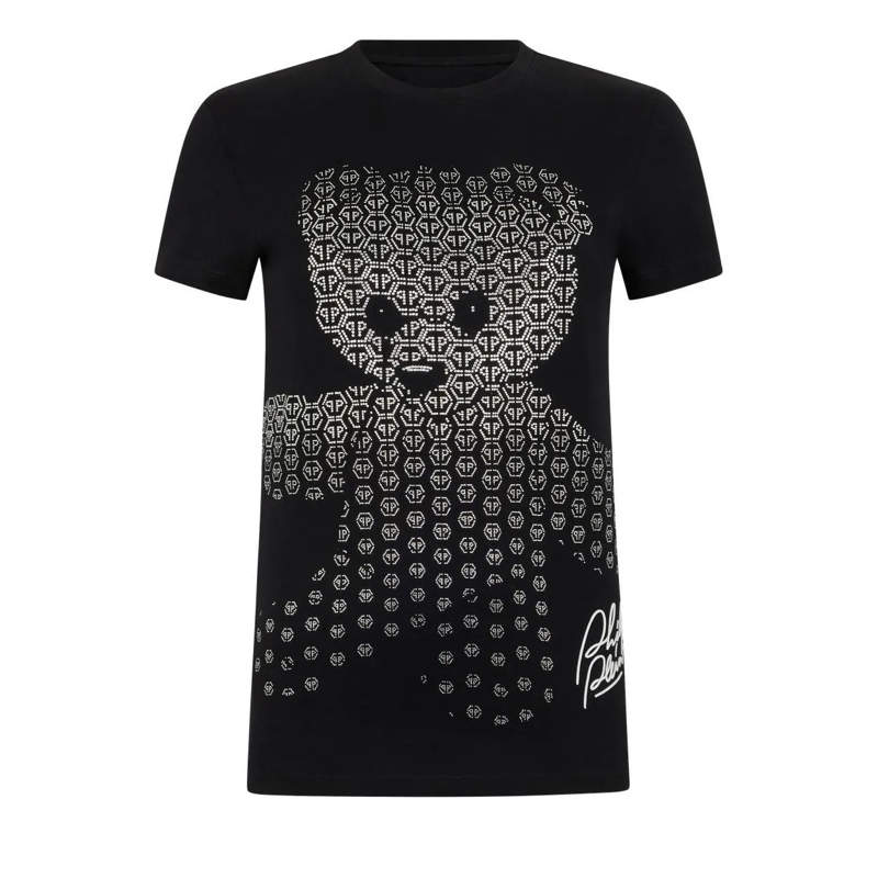 Philipp Plein T-Shirt T-Shirt Sexy Pure Fit Teddy Teddy Bear schwarz