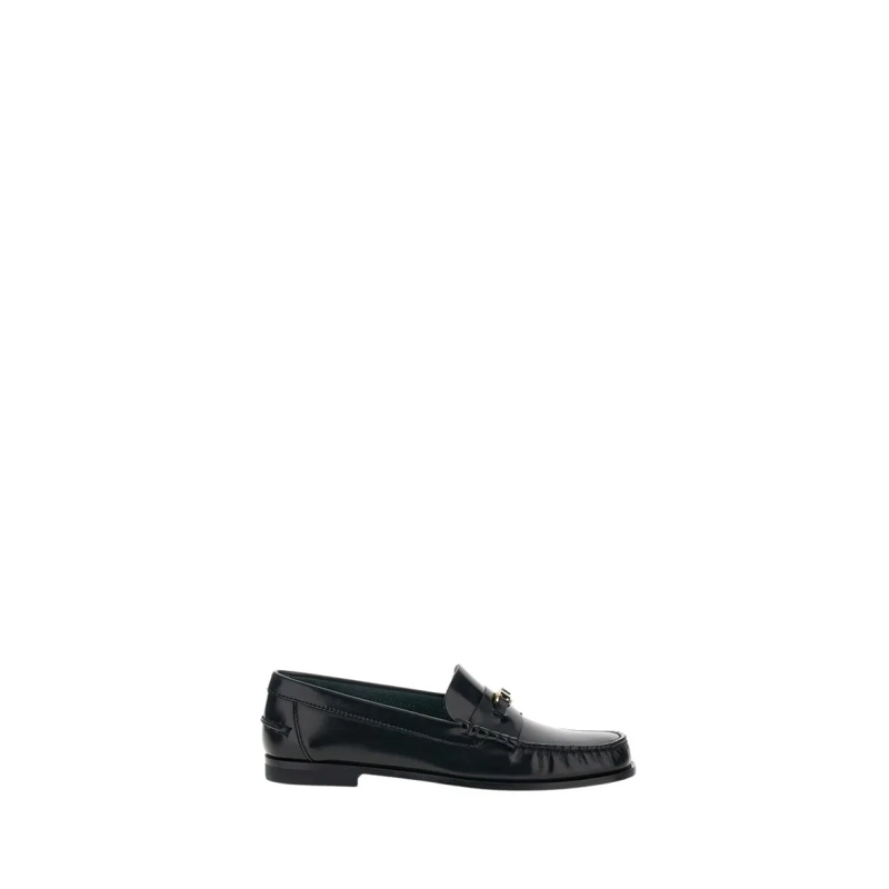 Tod's Ballerinas Brushed Leather Loafers Black