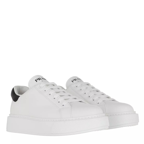 Prada Sneakers Leather Bianco/Nero Low-Top Sneaker