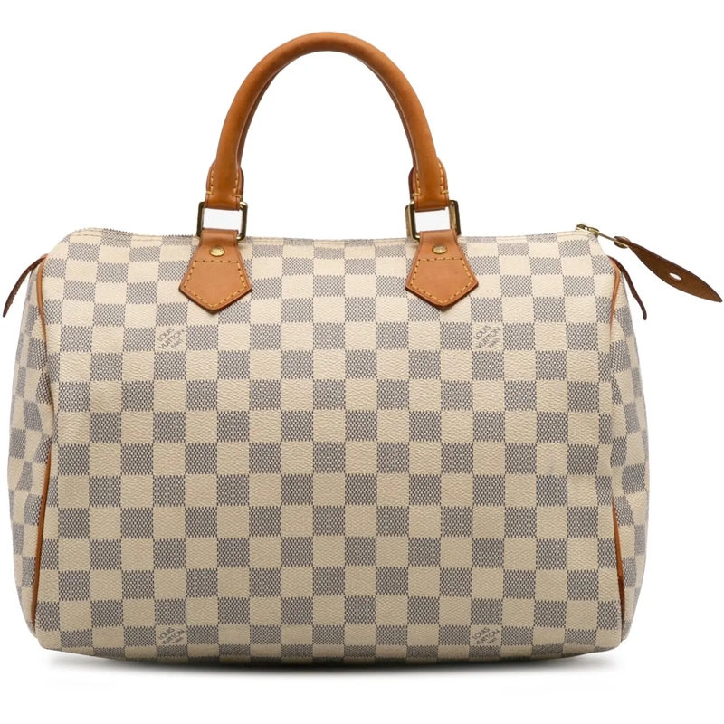 Louis Vuitton Tote Damier Azur Speedy 30 weiß