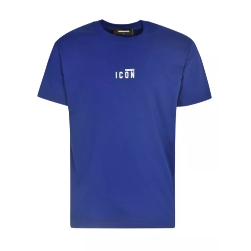 Dsquared2 Logo-Print Short-Sleeve T-Shirt Blue T-shirts
