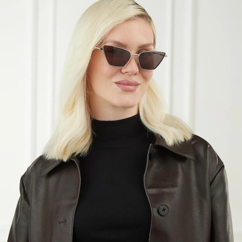 Alexander McQueen Sonnenbrille AM0501S-001 Silver-Silver-Grey(Image 3)