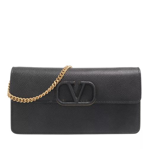 Valentino Garavani Vitello Soft Bag Black Pochette-väska