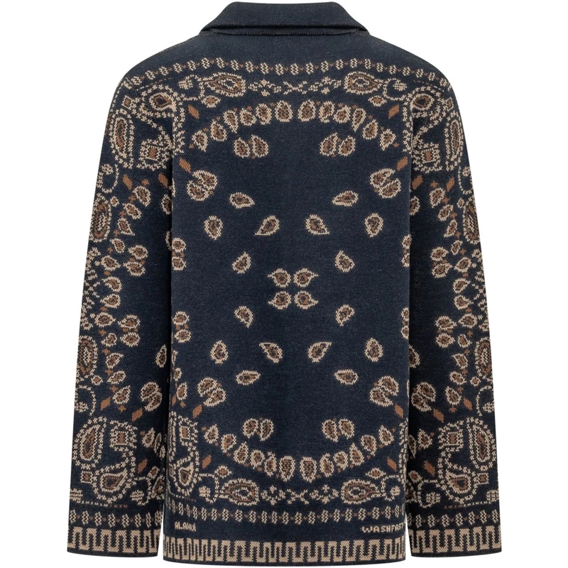 Alanui  Camicia Bandana Jacquard dunkelblau(Image 2)