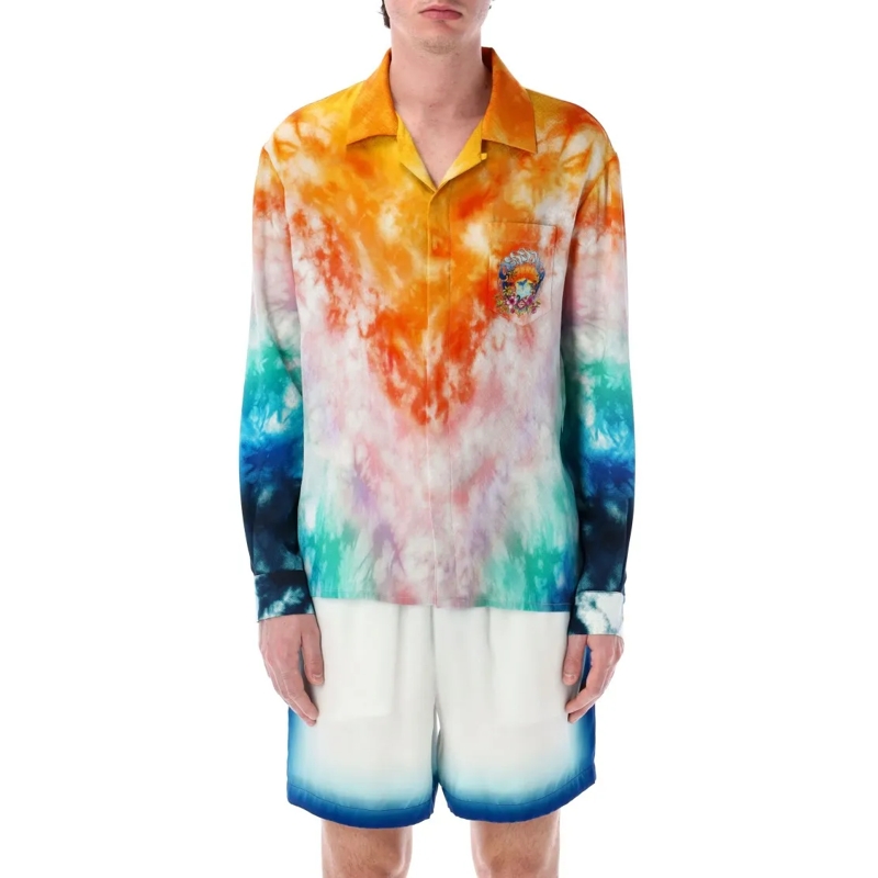 Casablanca Hemd Surf Trip Silk Shirt Multicolor