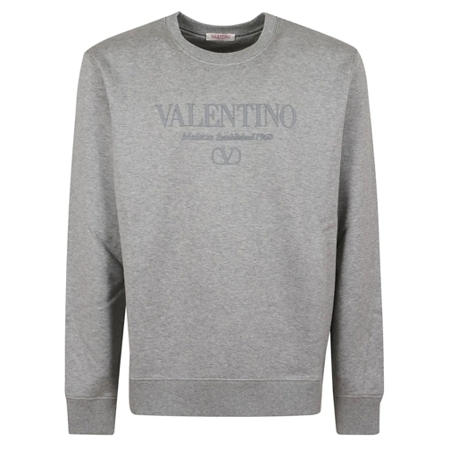 Valentino Truien Pure Cotton Sweatshirt Grey