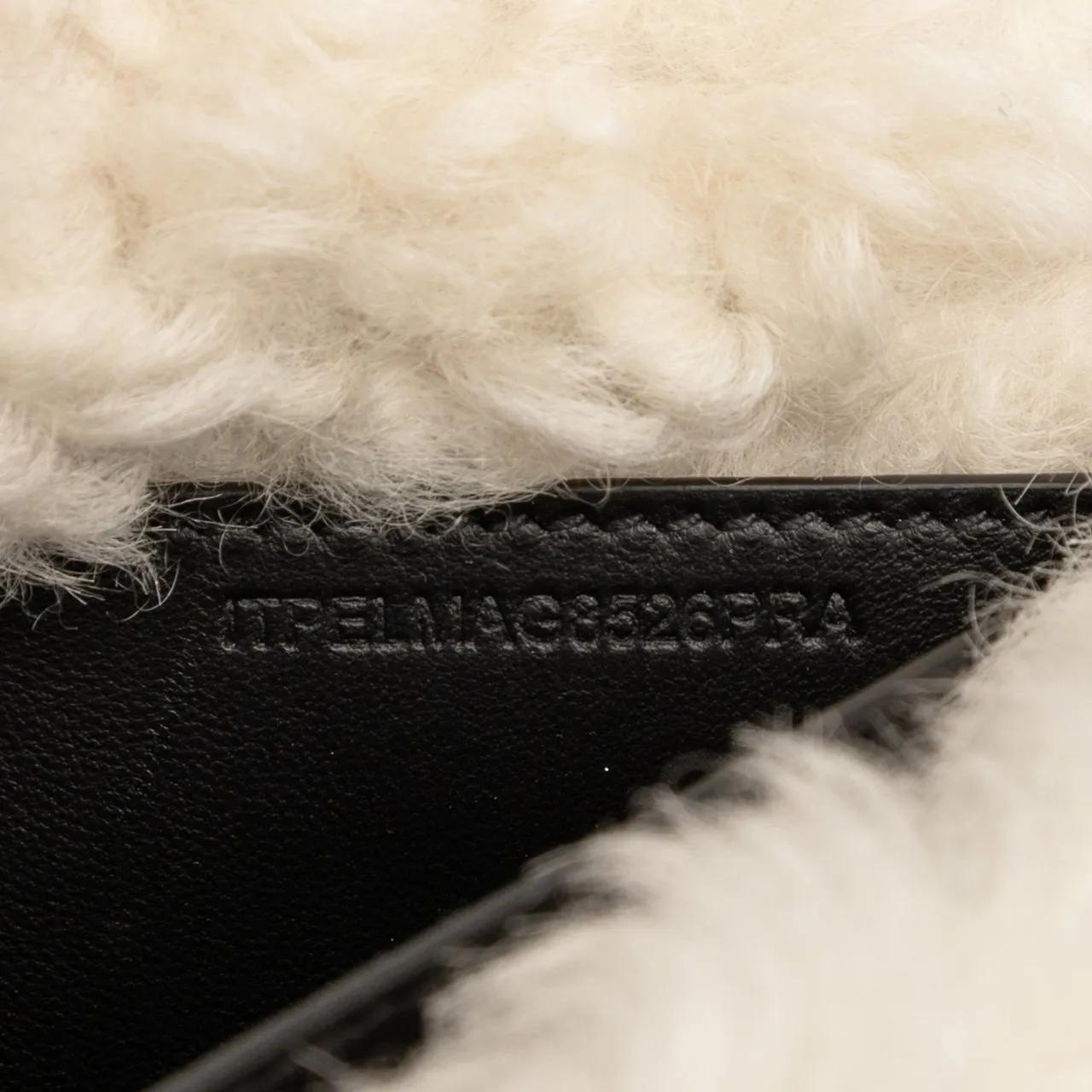 Thumbnail - Burberry Hobo Bags - Small Shearling Trimmed Coated Canvas Lola Crossbo - Gr. unisize - in Schwarz - für Damen