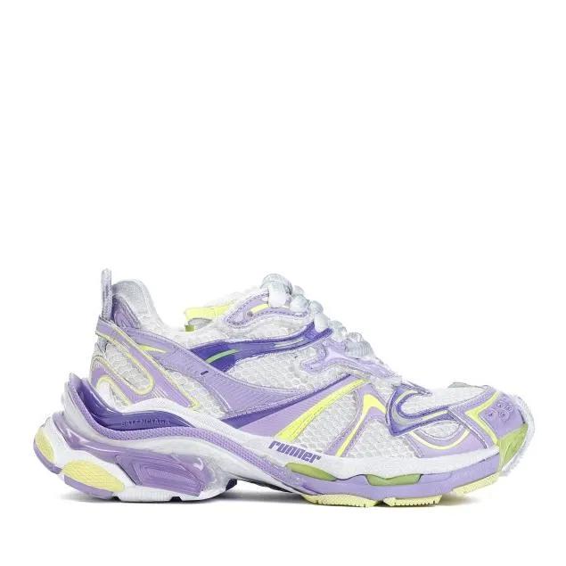 Balenciaga Low-Top Sneaker - Runner 2 Lilac Yellow Polyurethane Sneakers - Gr. 36 (EU) - in Lila - für Damen