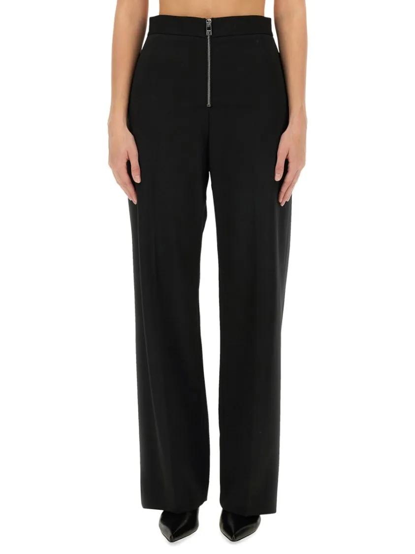 Thumbnail - MSGM - Zippered Pants - Größe 42 - schwarz