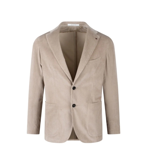 Tagliatore Blazer Ribbed Jacket Brown