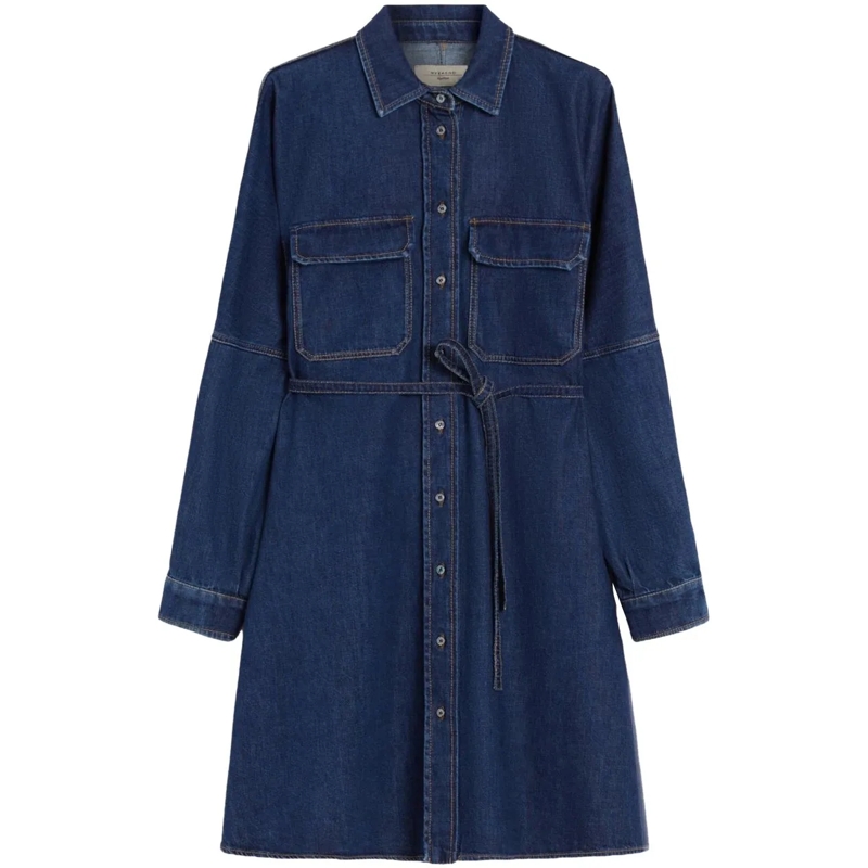 Max Mara Midikleid Dresses Blue blau