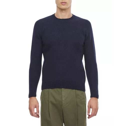Drumohr Crewneck Wool Sweater Blue 