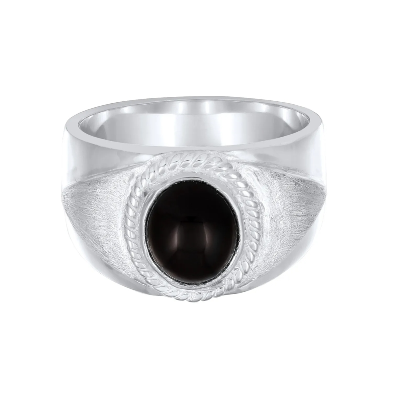 Kuzzoi Ring Ring Siegelring Schwarz Onyx 925 Sterling Silber silber(Image 2)
