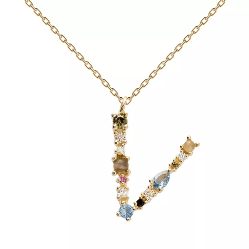 PDPAOLA V Necklace Yellow Gold Medium Necklace