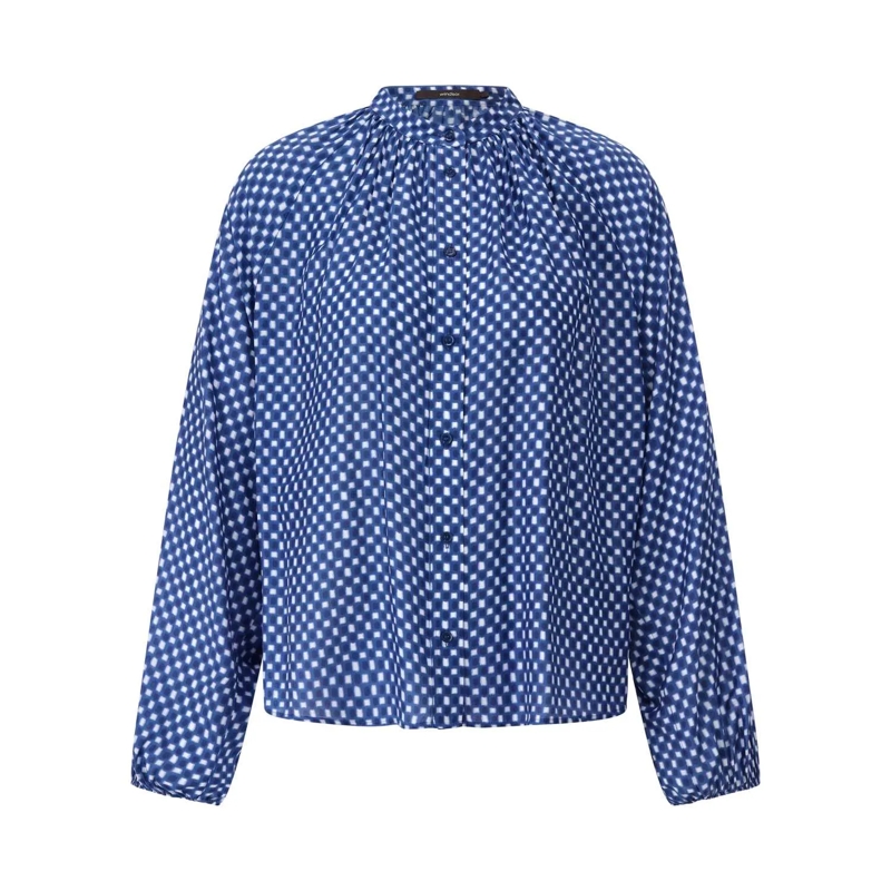 windsor. Bluse Blusenshirt mit Muster Blau