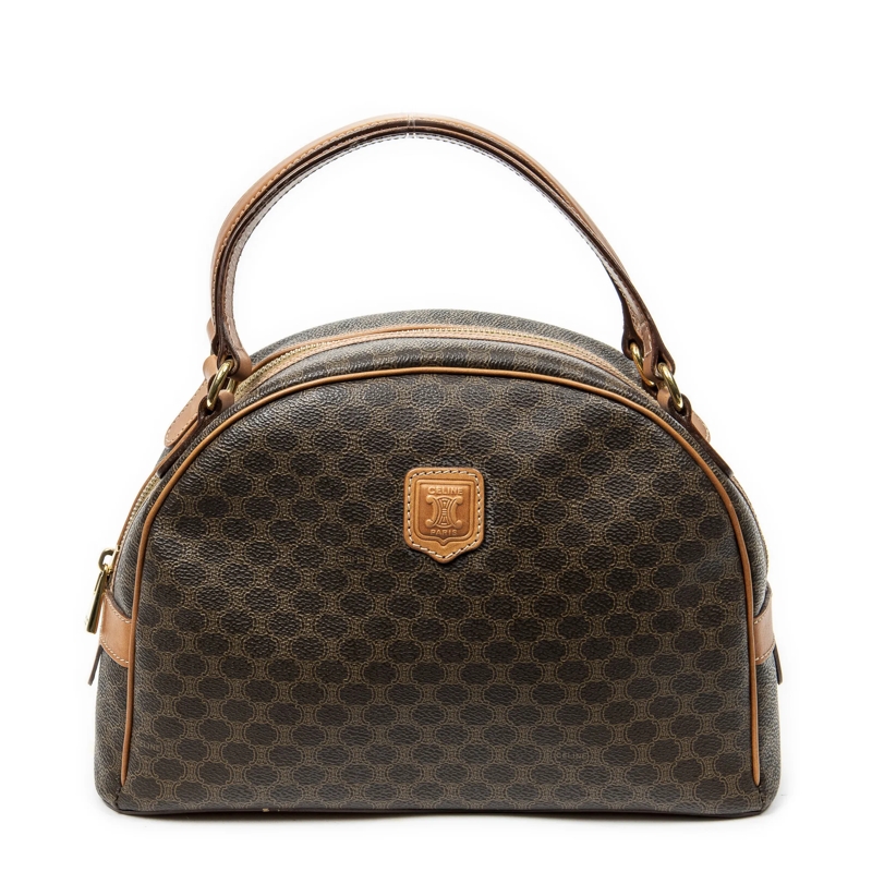 Celine Crossbody Bag Dome Top Handle braun