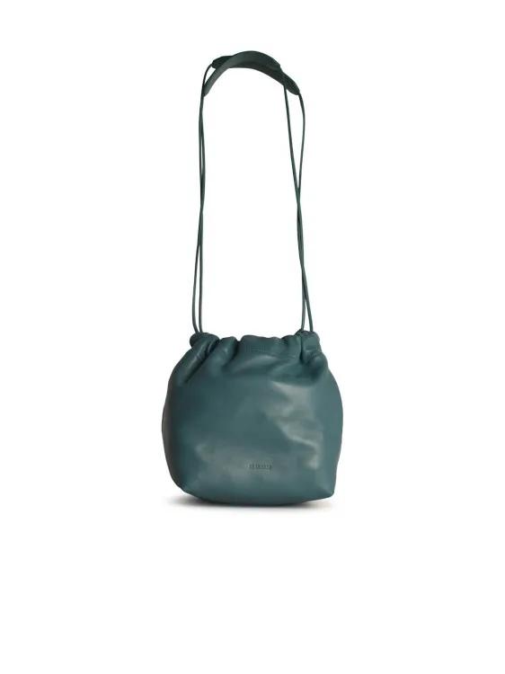 Jil Sander Shopper - Dumpling%27 Light Blue Leather Crossbody Bag - Gr. unisize - in Blau - für Damen