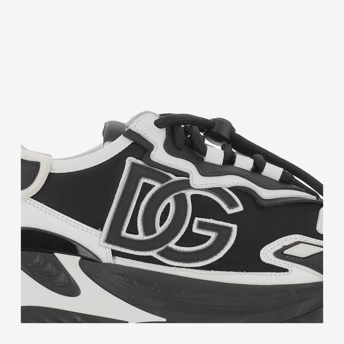 Thumbnail - Dolce&Gabbana Low-Top Sneaker - Chunky Sneakers With Embroidered Logo - Gr. 42 (EU) - in Schwarz - für Damen