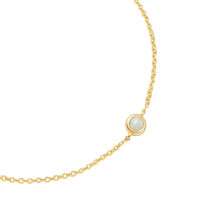 Glanzstücke München Armband Sterling Silber Armband Opal (synth.) gold(Image 2)