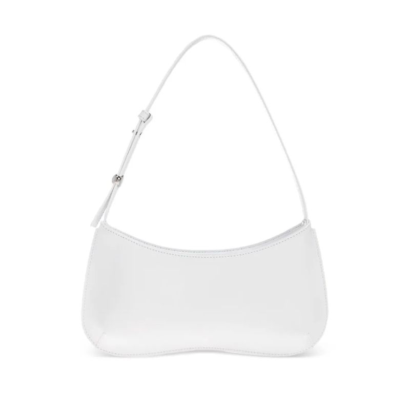 Jacquemus Schultertasche Elongated Shoulder Bag White