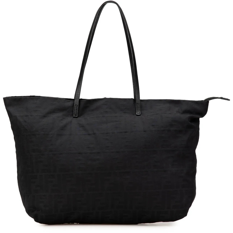 Fendi Shopper Zucca Canvas Tote schwarz