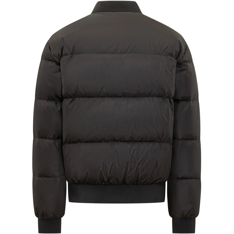 Dsquared2 Daunenjacke Classic Black Puffer Bomber Jacket With Ribbed Cuf Black(Image 4)