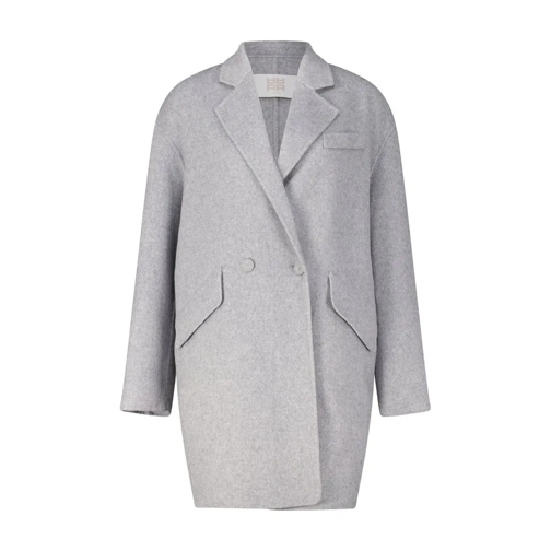 Riani Veste de transition Mantel aus Woll-Mix Grau