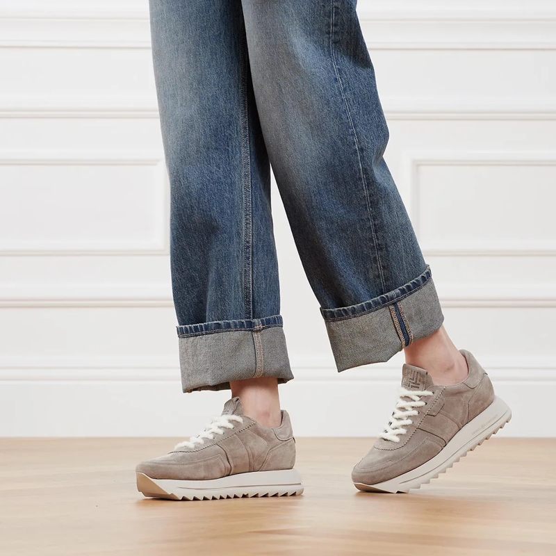Kennel & Schmenger Low-Top-Sneaker PITCH Suede/Wool Lace elefant/nat Scr(Image 2)