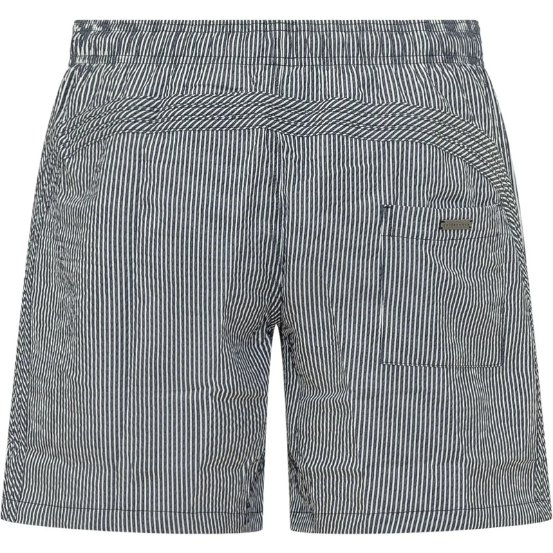 SUNDEK  Costume da Bagno Corto a Righe con Coulisse dunkelblau(Image 2)