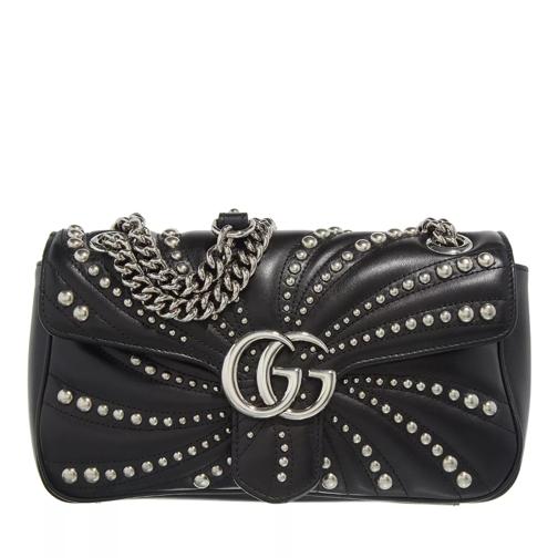 Gucci Small GG Marmont Shoulder Bag Black Crossbody Bag