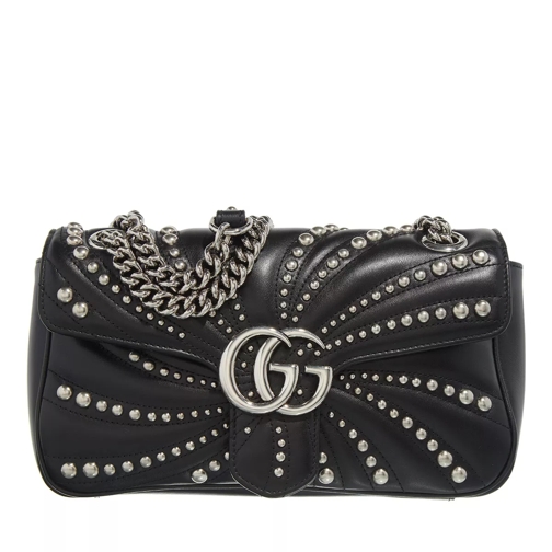 Gucci Small GG Marmont Shoulder Bag Black Crossbodytas