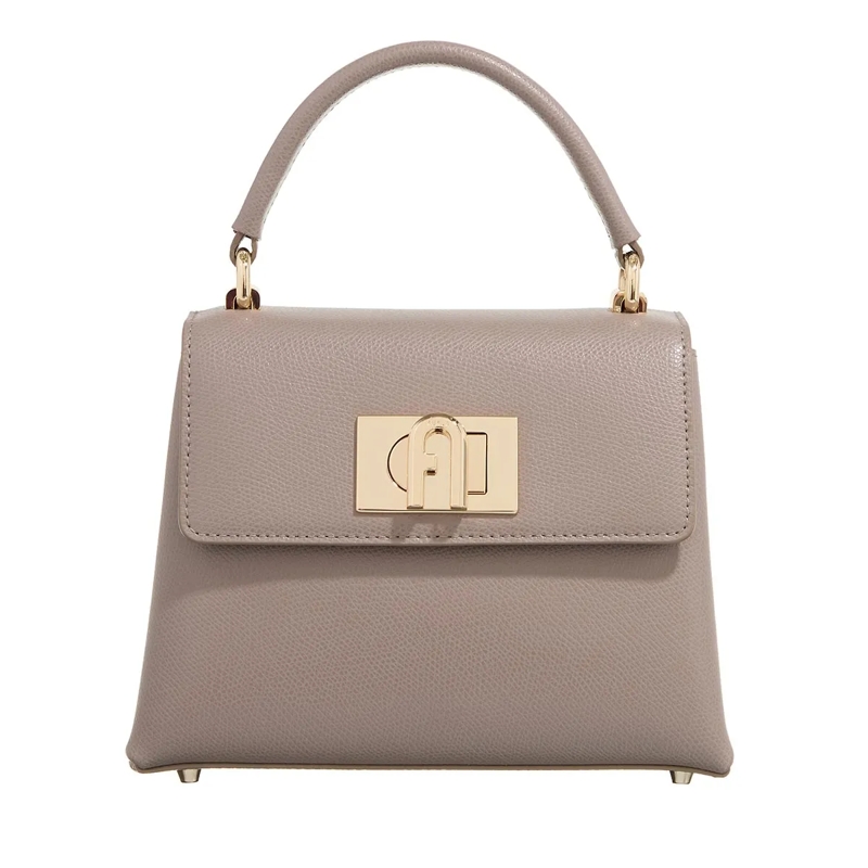 Furla Crossbody Bag Furla 1927 Mini Top Handle Stucco Gray