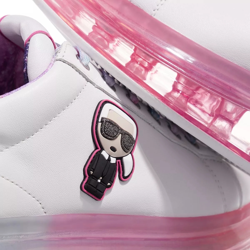 Karl Lagerfeld Low-Top-Sneaker Kapri Kushion Karl Ikonic Marble Lo White Leather Lilac(Image 3)