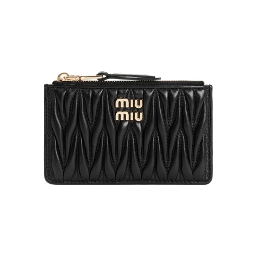 Miu Miu Matelassé Pouch Black Porte-cartes