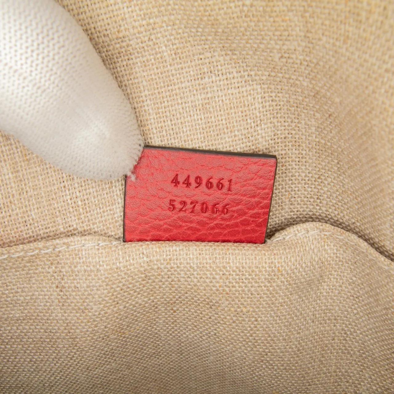 Thumbnail - Gucci Hobo Bags - Mini Leather GG Charm Dome Satchel - Gr. unisize - in Rot - für Damen